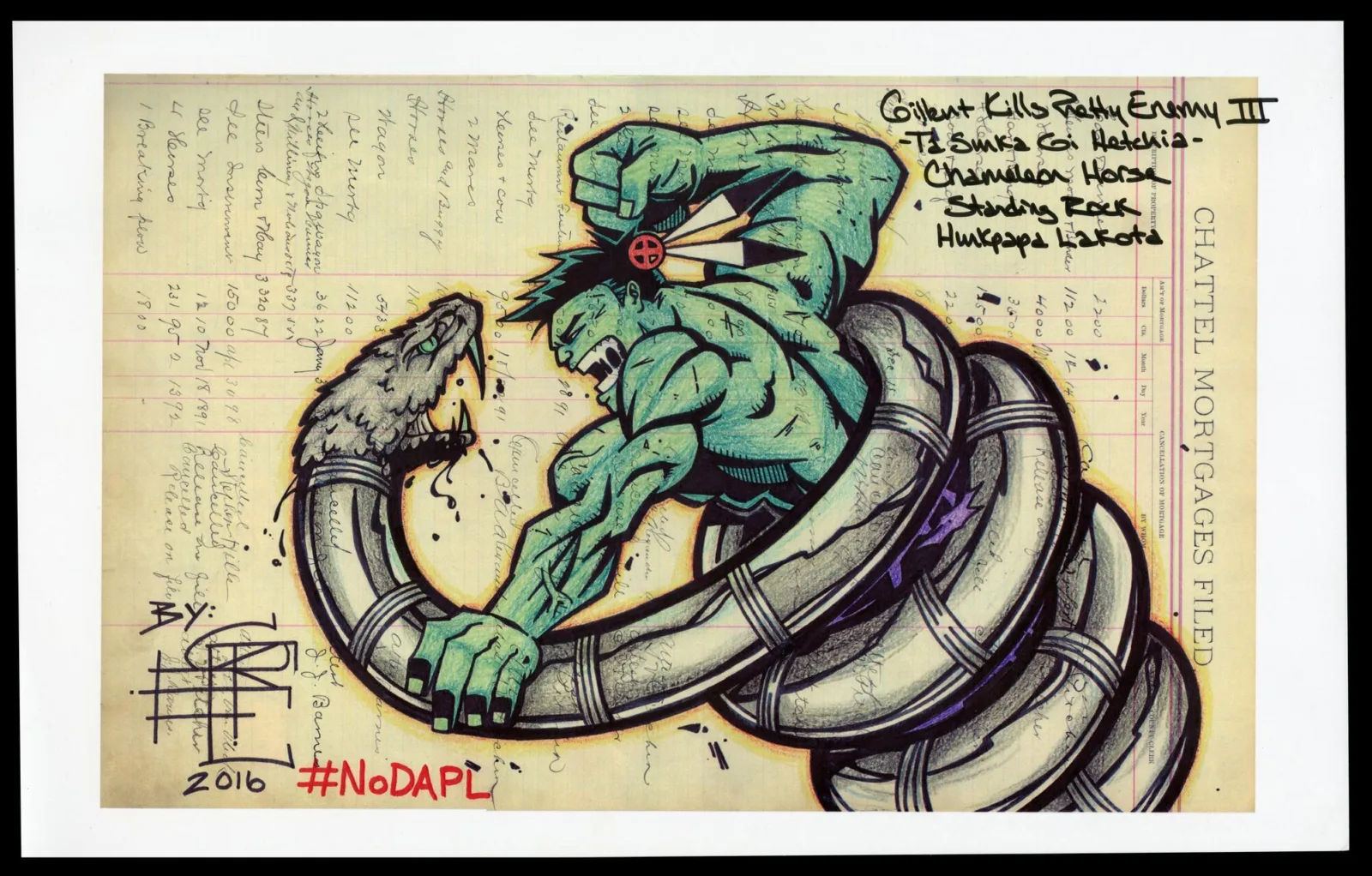 Ledger Art Gilbert Kills Pretty Enemy III